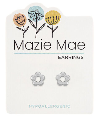 Silver Classic Flower Stud Mazie Mae Earring