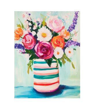 23.5" Spring Bouquet Wall Art