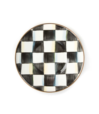 MACKENZIE CHILDS Courtly Check Enamel Saucer