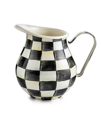 MACKENZIE CHILDS Courtly Check Enamel Pitcher