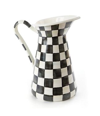 MACKENZIE CHILDS Courtly Check Enamel Practical Pitcher - Large