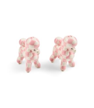 MACKENZIE CHILDS Rosy Poodle Salt & Pepper Set