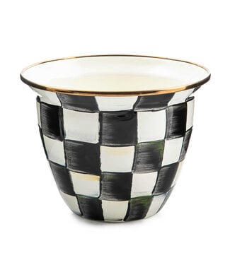MACKENZIE CHILDS Courtly Check Large Flower Pot