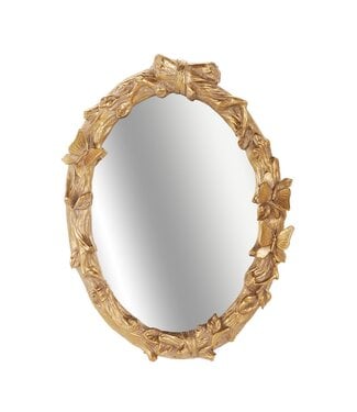 8.5" Butterfly on Branch Oval Mirror