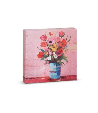 6” Blooms in Vase Wall Art