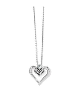 BRIGHTON Alcazar Duet Heart Necklace
