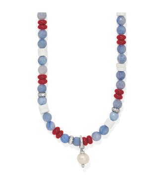 BRIGHTON Americana Beach Pearl Charm Necklace