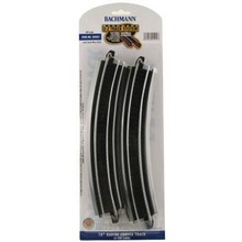 Bachmann HO EZ Track 18" Radius Black Tracks # 44401