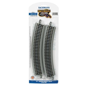 Bachmann HO 18" Radius Curved Track-12/Circle (4/card) # 44501