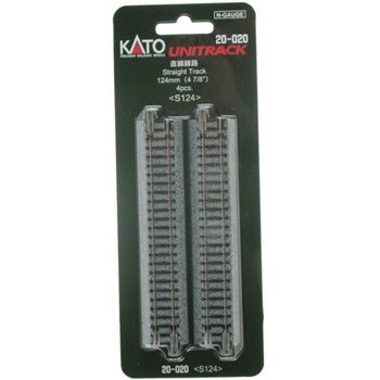 Kato Trains Kato N Straight Track 124MM (4) # 20-020