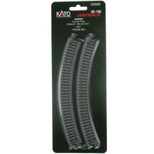 Kato Trains Kato N Unitrack Curved Track R9 3/4"-45 Dreg # 20-100