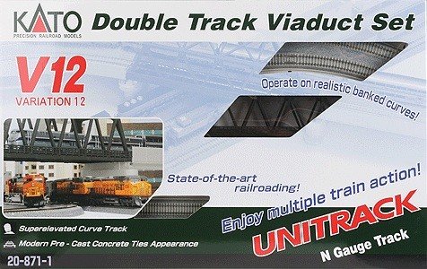 KATO 20-871 V12 Double Track 3d Cross Set for sale online 