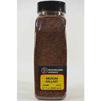 Woodland Scenics Shaker Medium Ballast/Brown # 1379