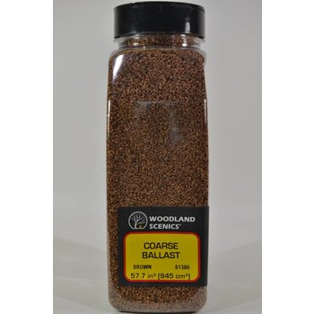 Woodland Scenics Shaker Coarse Ballast/Brown # 1386