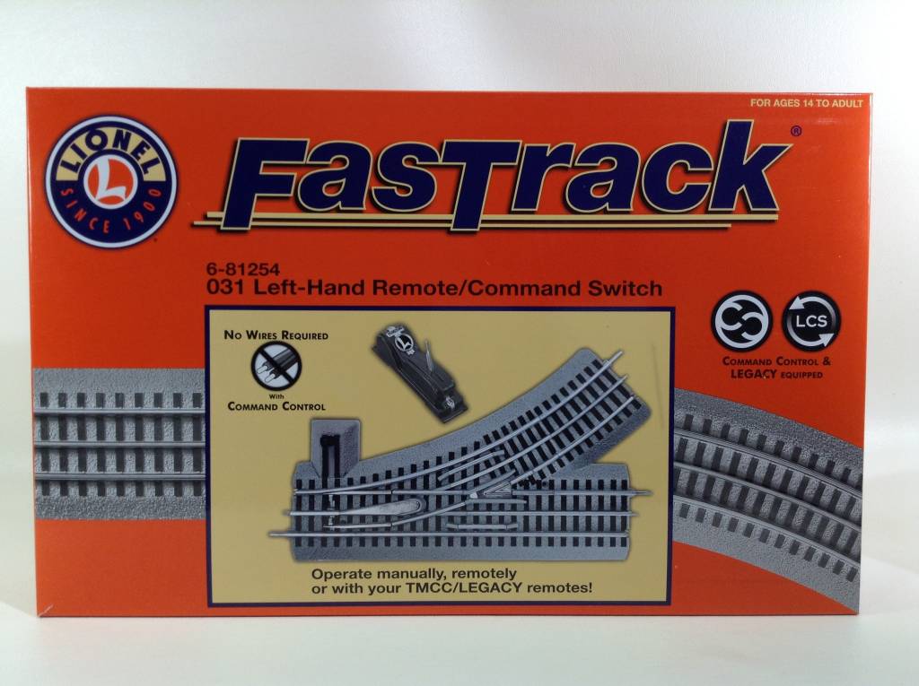 Lionel 81254 FasTrack O31 Remote Command Control Switch Left for sale online 