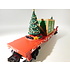 MTH O Gauge Christmas (Red) Flatcar with Lighted Christmas Trees #30-76821