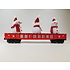 MTH O Gauge Red Christmas Gondola w/ LED Christmas Lights & Lighted Snowmen #30-72210