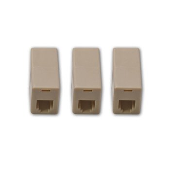 Digitrax HO RJ12 Modular Coupler 3 Pack # LNMC3