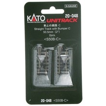 Kato Trains Kato N 2" (50.5 mm) Straight Track Bumper (2) #20-048