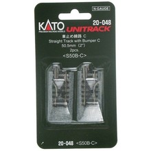 Kato Trains Kato N 64MM Straight Track Bumper (2) #20-048