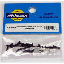 Athearn Athearn Round Head Screw, 2-56 x 5/16" (24) # 99003