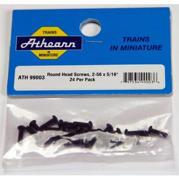 Athearn Athearn Round Head Screw, 2-56 x 5/16" (24) # 99003