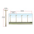 Woodland Scenics N Pre-Wired Utility System Single Crossbar Poles # US2250