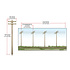 Woodland Scenics N Pre-Wired Utility System Double Crossbar Poles # US2251