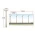WDS Lgt Sys Just Plug  HO Pre-Wired Single Crossbar Poles # US2265