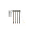 Woodland Scenics O Pre-Wired Double Crossbar Poles # US2281