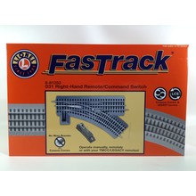 Lionel O31 Remote/Command FasTrack Switch Right Hand # 6-81253