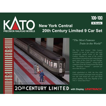 Kato Trains Kato N  NYC 20th Century Ltd. 9-Car Psg.Set # 106-100