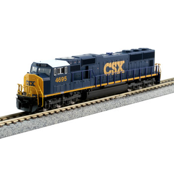 Kato Trains Kato N Scale CSX Flat Radiator loco # 4695 EMD SD70M #176-7610