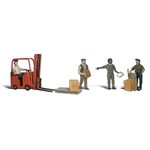 Woodland Scenics O  Workers With Forklift # A2744