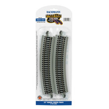 Bachmann HO EZ Track 22"  Radius Curved Track (16 pieces for Circle) # 44503