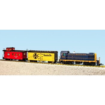 USA Trains USA Trains G Scale Santa Fe Blue  S4 Diesel Freight set # R72401