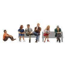 Woodland Scenics N Scale People Sitting # 2129