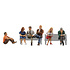 Woodland Scenics N Scale People Sitting # 2129