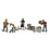 Woodland Scenics N Scale People & pesky Raccoons # 2158