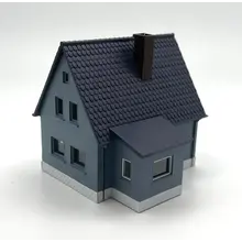 Ready Island Hobby Rock Island Hobby N scale Blue with Black Roof House # 043109