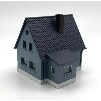 Ready Island Hobby Rock Island Hobby N scale Blue with Black Roof House # 043109