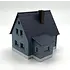 Ready Island Hobby Rock Island Hobby N scale Blue with Black Roof House # 043109