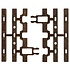 Atlas O 3-Tie Snap-Lock Clips/Wood Ties # 6057