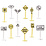 Bachmann N 42513 RAILROAD & STREET SIGNS (24 pcs.)
