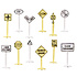 Bachmann N 42513 RAILROAD & STREET SIGNS (24 pcs.)