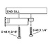 Kadee Kadee # 178 HO Scale #158 Scale Whisker® Metal Couplers & Scale Gearboxes - Medium (9/32") Centerset Shank