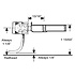Kadee Kadee # 830 G Scale Straight Centerset Shank Couplers with Body Mount Gearboxes - Black