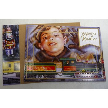 Greeting Card 5 x 7 "Flyer Fantasy"  Warmest Wishes # KD296005