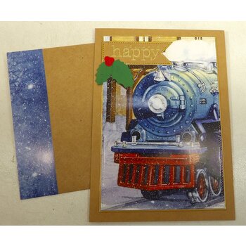 Greeting Card 5 x 7 "Shoreline Express" (b) Happy Holidays # KD296009