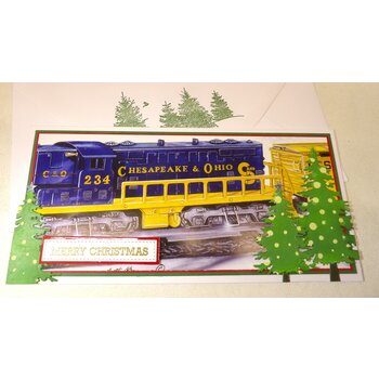 Greeting Card 4 x 8.25"  "C & O Diesel"  Merry Christmas # KD296018